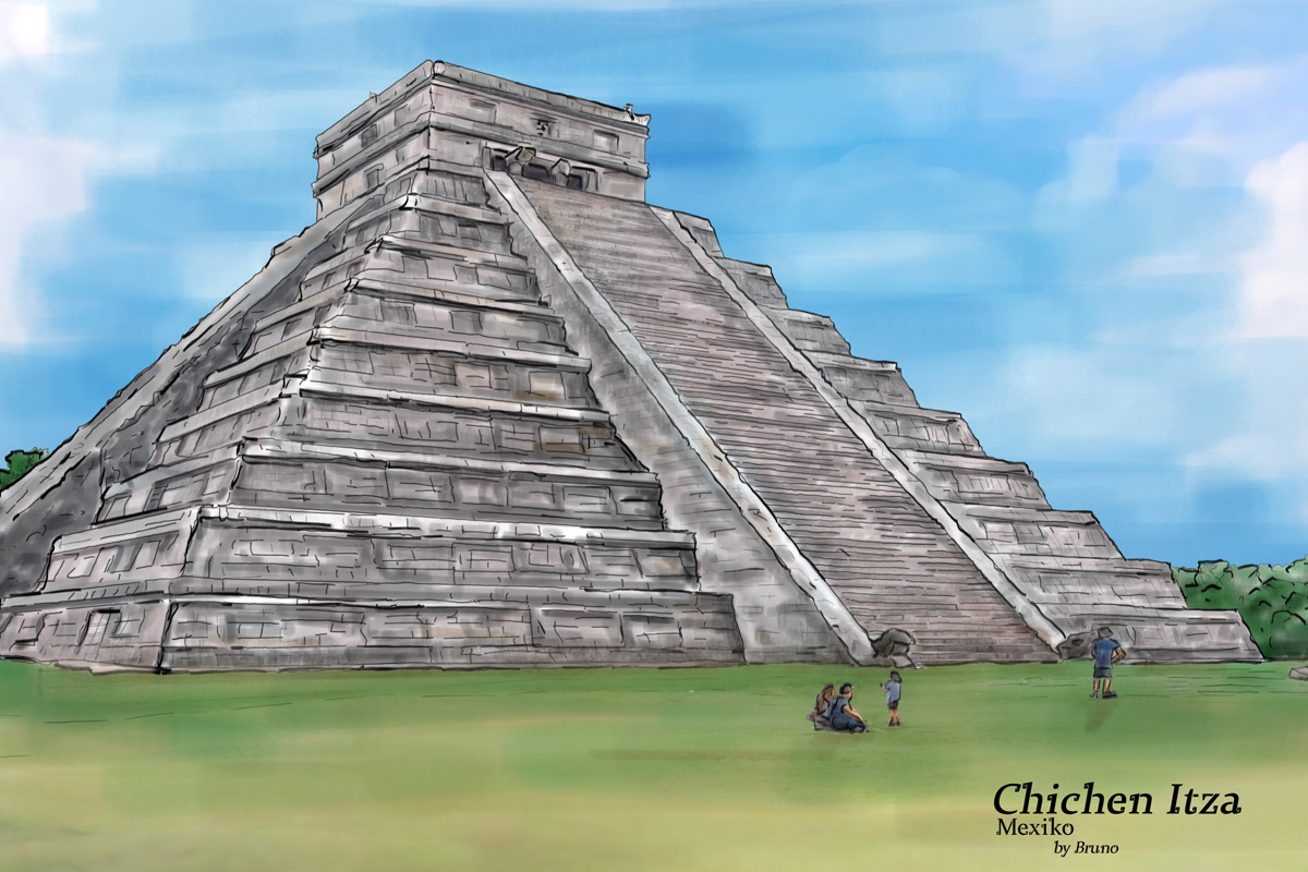 Chichen Itza paintography